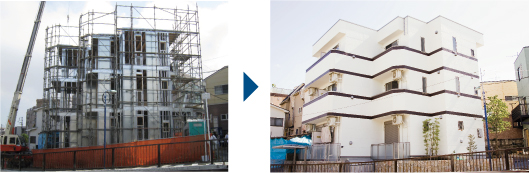 スチールパネルの特徴の写真